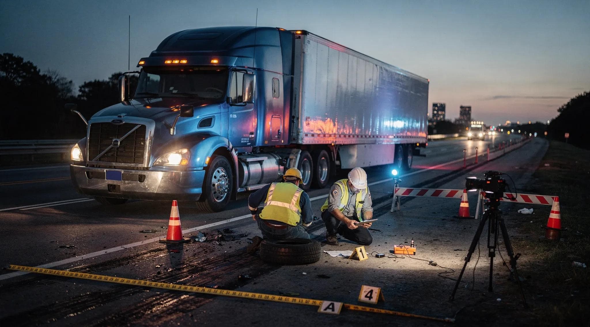 Cómo funcionan las investigaciones de accidentes de camiones: Guía completa para la reconstrucción de accidentes y el análisis forense.