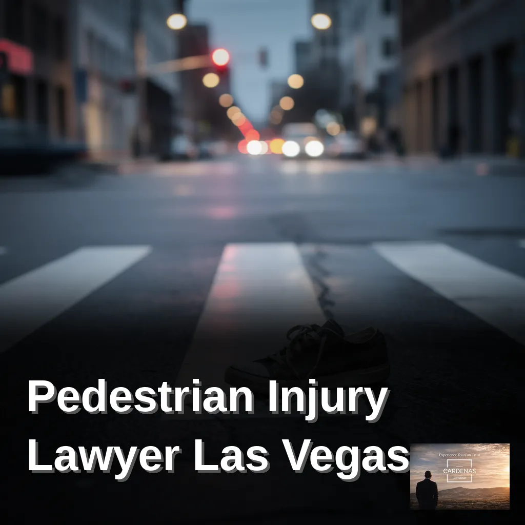 Reclamaciones y derechos de los peatones en accidentes en Las Vegas