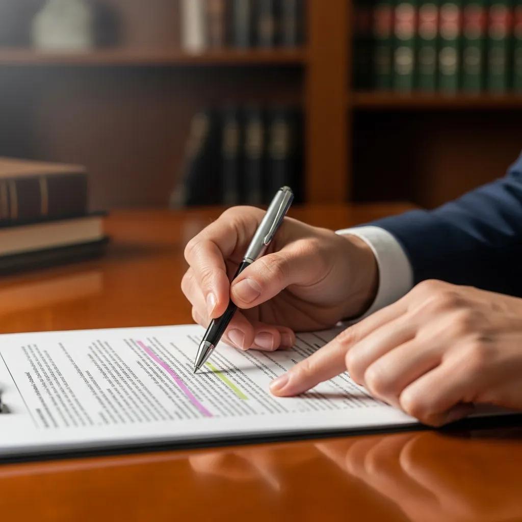 Attorney reviewing legal documents, symbolizing ethical representation in personal injury law